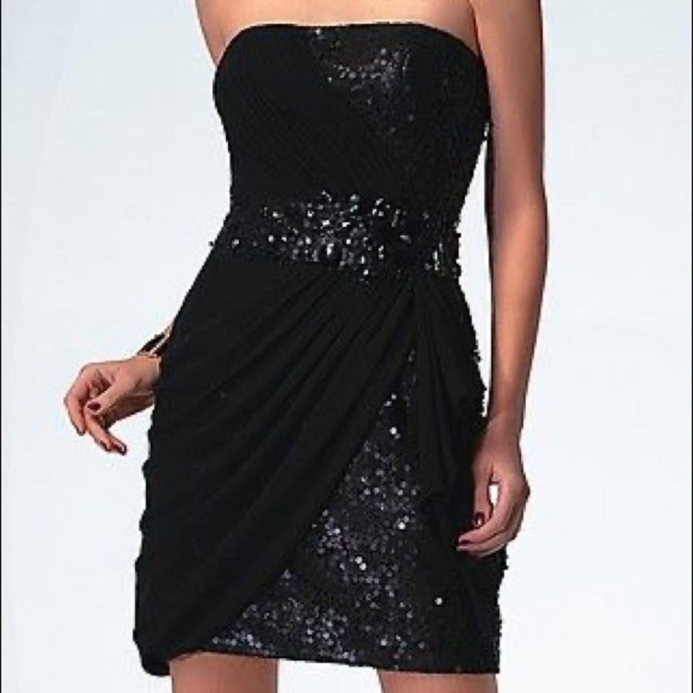 LM collection sequin and sheath mini dress